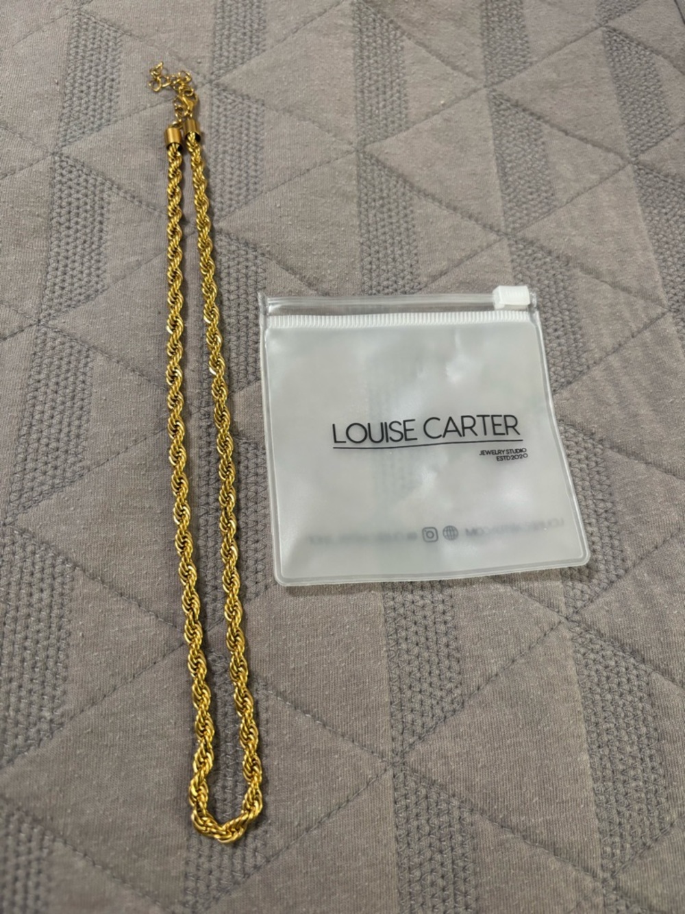 Louise Carter Gold Rope Chain Necklace for Women